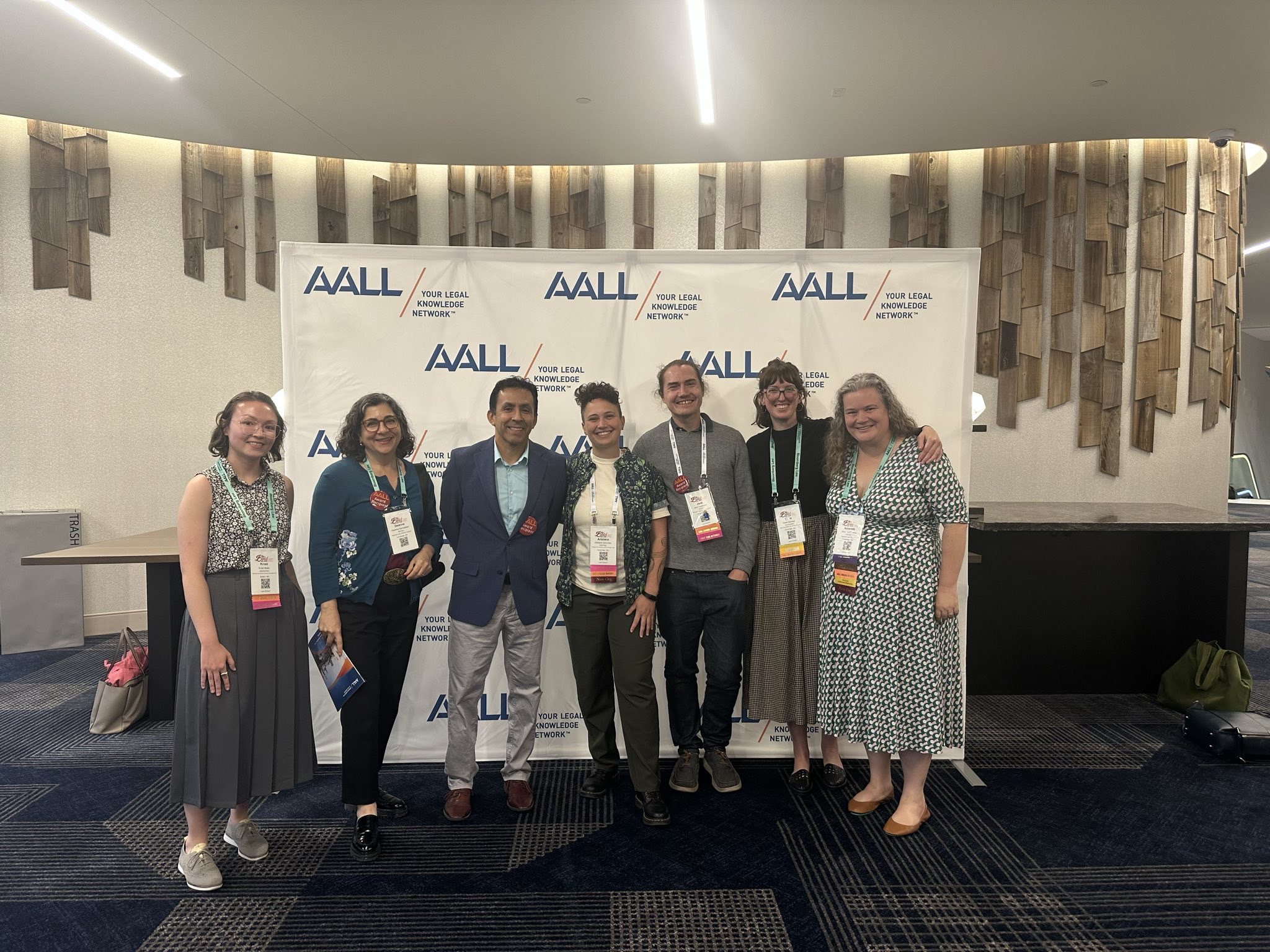 Image of LIL team members and other HLSL colleagues at the AALL Annual Meeting