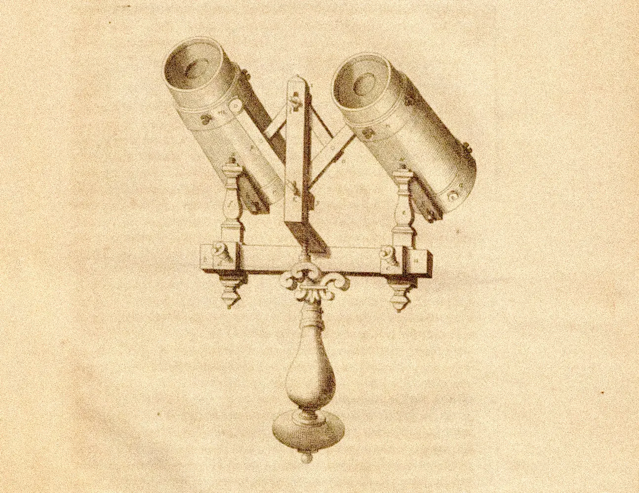Binocular viewing instrument devised by Père Chérubin d'Orléans (circa 1670s)