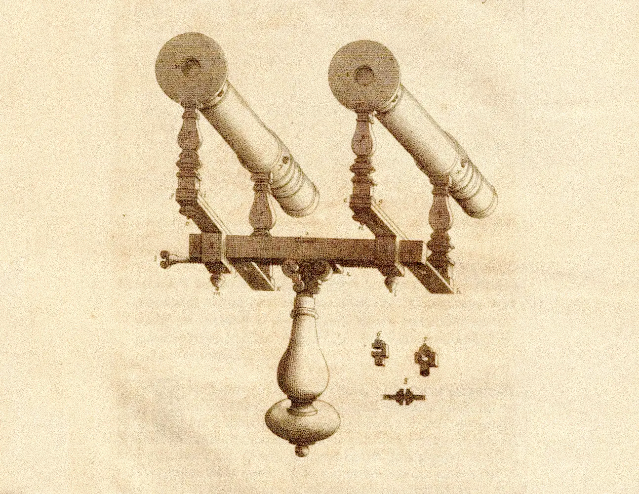 Binocular viewing instrument devised by Père Chérubin d'Orléans (circa 1670s)